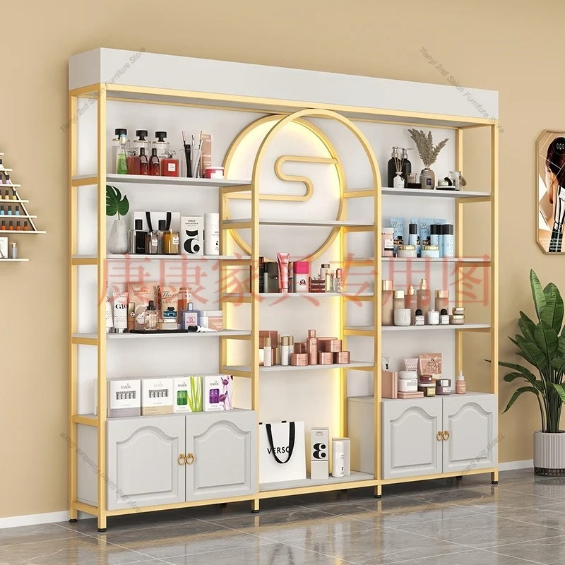 モダンラグジュアリー化粧品陳列キャビネット 北欧風クリエイテ - Luxury Skincare Display のレビューと価格
