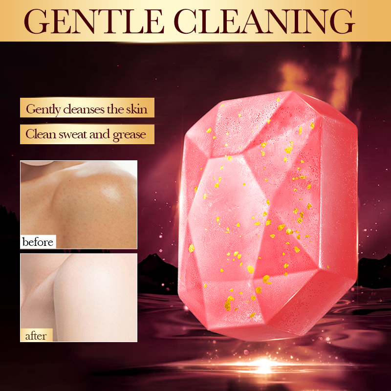 ローズゴールド箔入り手作り石鹸 – 天然エッセンシャルオイル - Luxury Skincare Essential のレビューと価格
