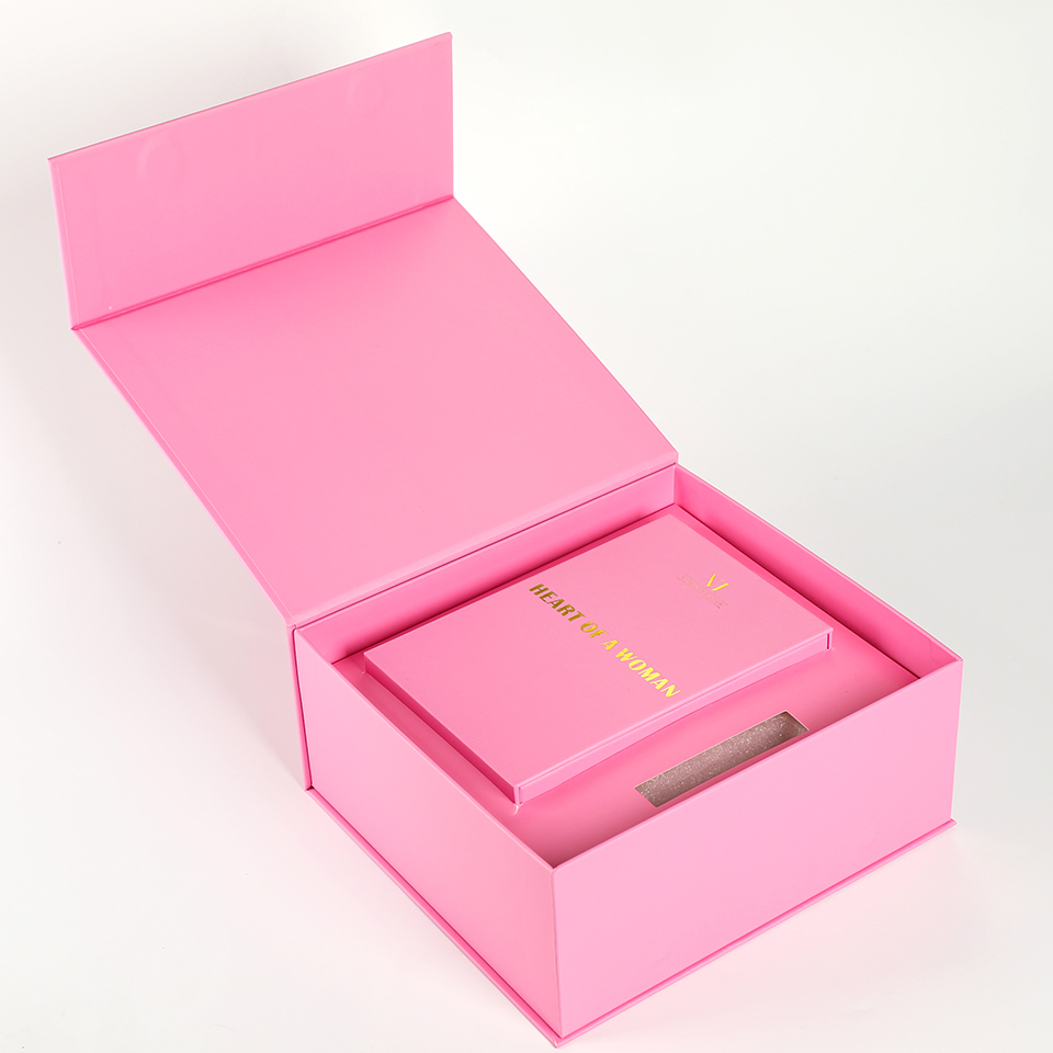 カスタム高級ピンク、紙製フォームインサート付きマグネット開閉 - Luxury Skincare Christmas Gifts のレビューと価格