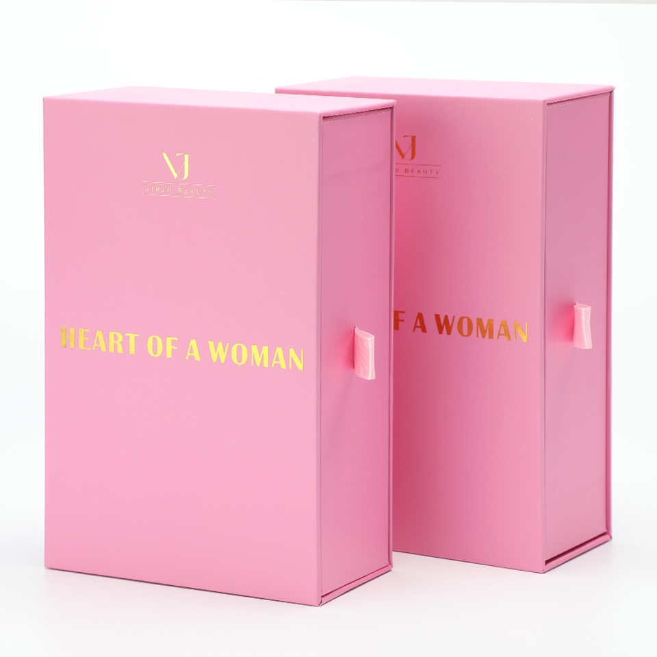 カスタム高級ピンク、紙製フォームインサート付きマグネット開閉 - Luxury Skincare Christmas Gifts のレビューと価格