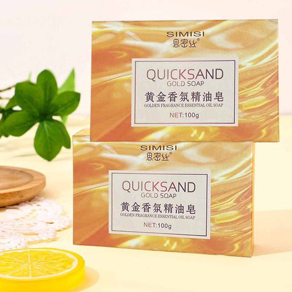 手作りゴールドソープ台形ラバーペプチド配合エッセンシャルオイ - Luxury Skincare Essential のレビューと価格