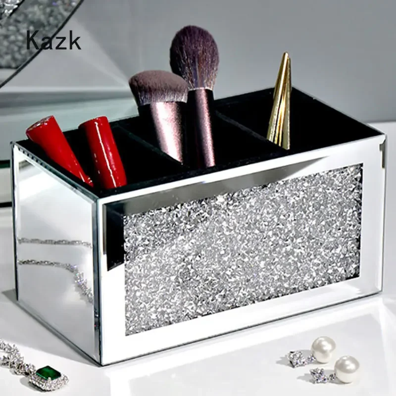 豪華なダイヤモンドインレイのガラス収納トレイ,装飾的なアクセ - Luxury Skincare Aesthetic のレビューと価格