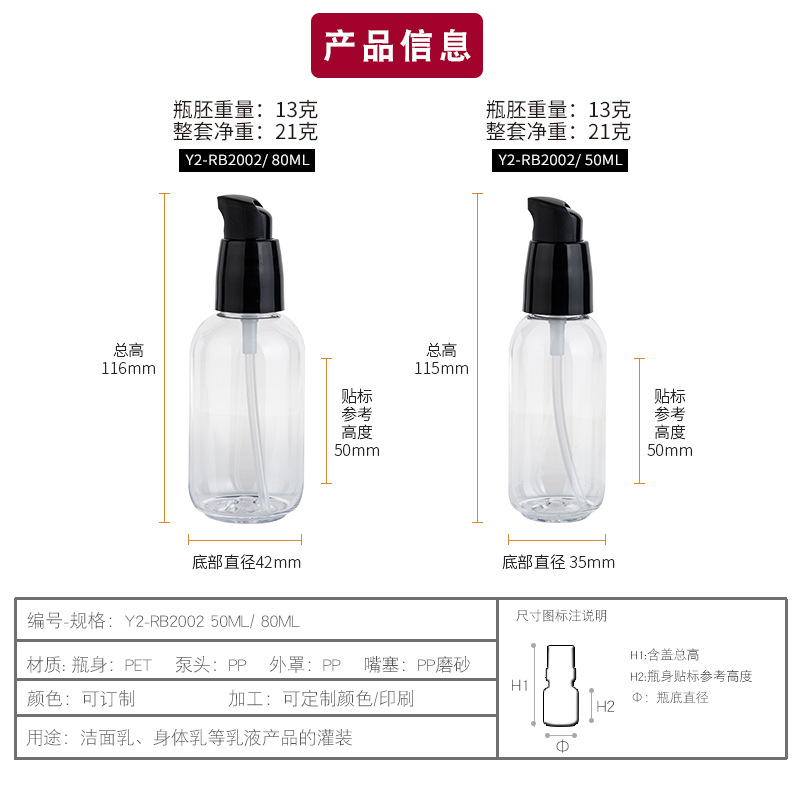 高級感のある50ml・80mlのグリーン・クリア・ブラウンP - Luxury Skincare Toner のレビューと価格