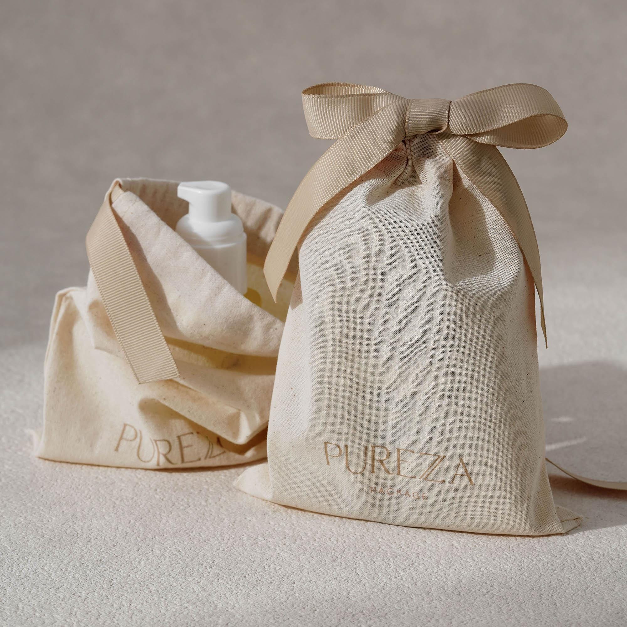カスタマイズ可能な天然コットン巾着袋、環境に優しい高級ギフト - Luxury Skincare Christmas Gifts のレビューと価格
