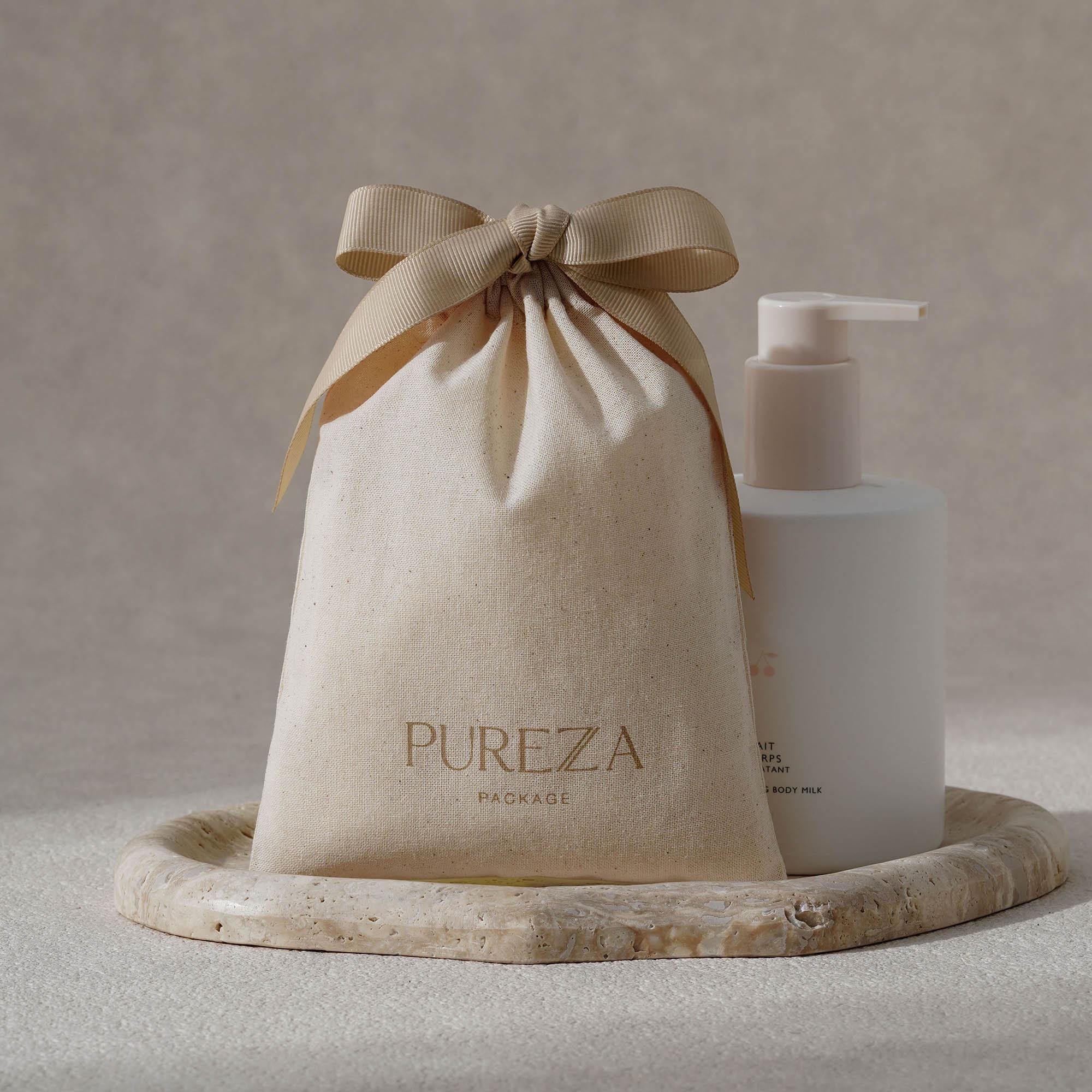カスタマイズ可能な天然コットン巾着袋、環境に優しい高級ギフト - Luxury Skincare Christmas Gifts のレビューと価格